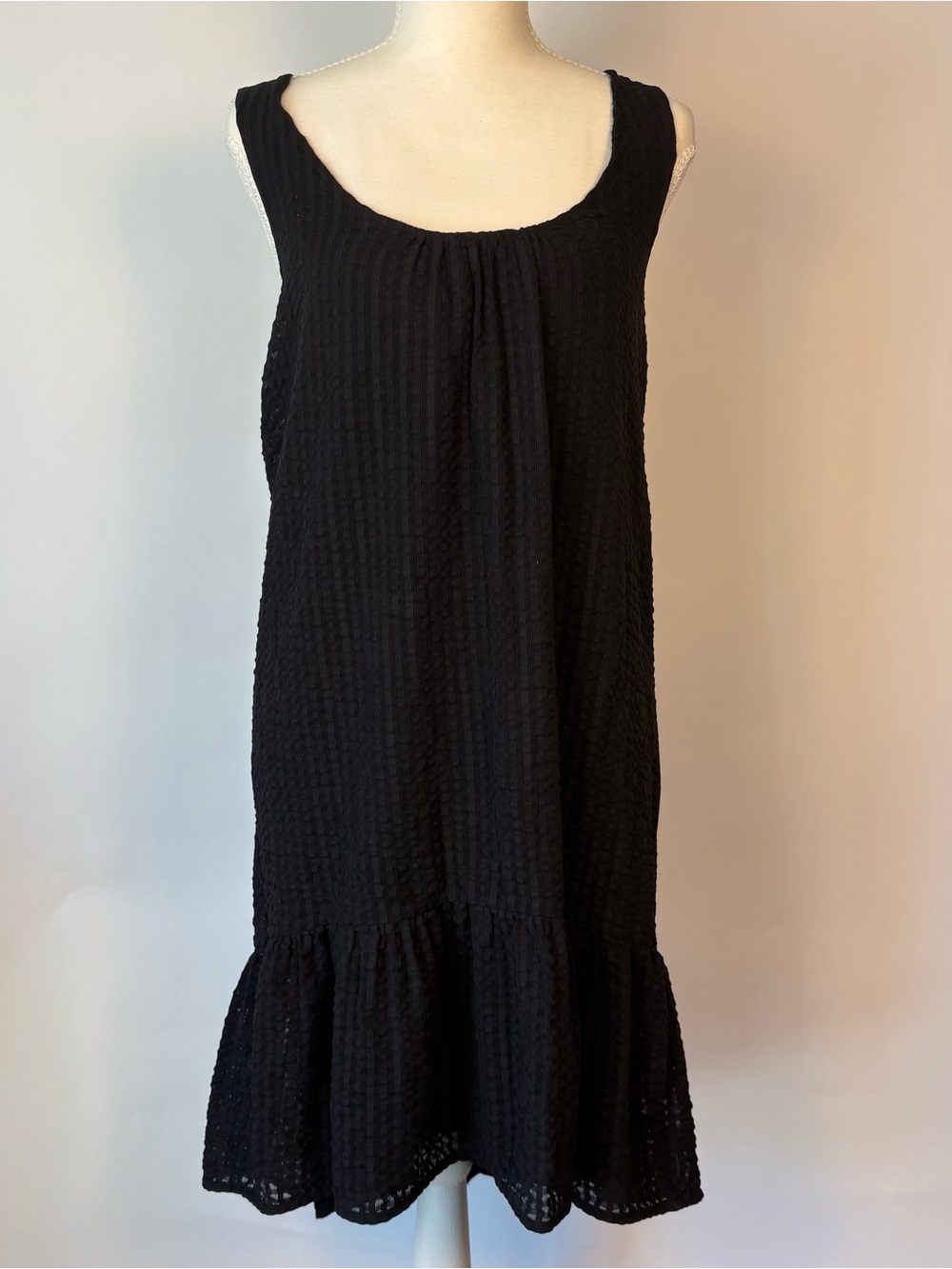 Black Maeve Anthropologie A-Line Knit Dress